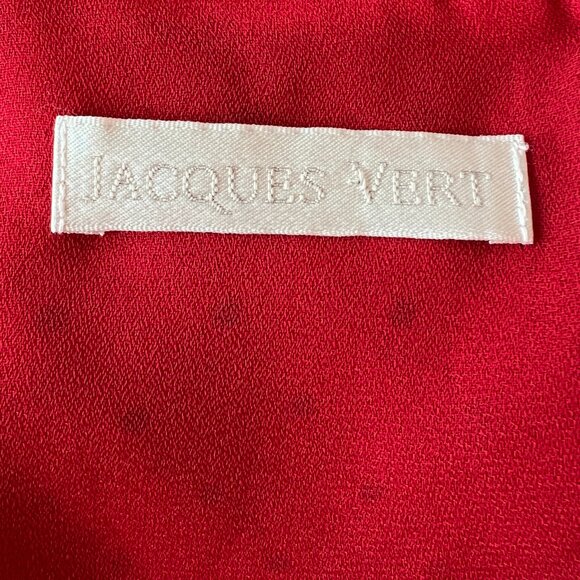 Jacques Verte Plus size red and black polka dot flowy dress short sleeve s20 - Picture 8 of 9